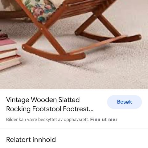 Vintage fotskammel  Footstool