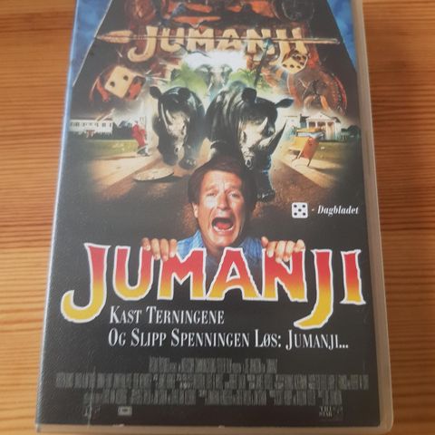 Jumanji med Robin Williams vhs