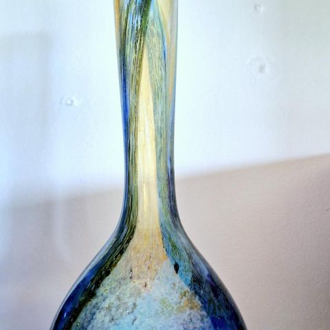 LILLEHAMMERGLASS Signert kunstglassvase