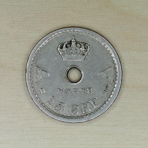 25 øre 1949 Norge   (1068)