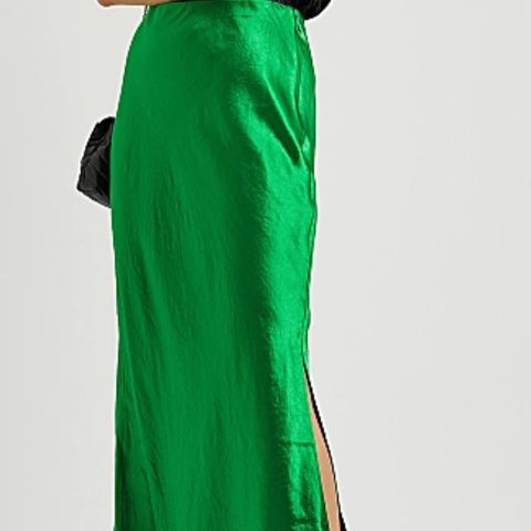 Vince skjørt, Side Slit Slip Skirt in Emerald fra  Vince✨ny pris