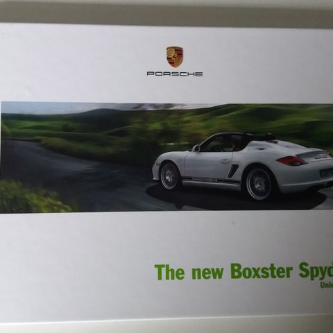 PORSCHE BOXSTER SPYDER -brosjyre.