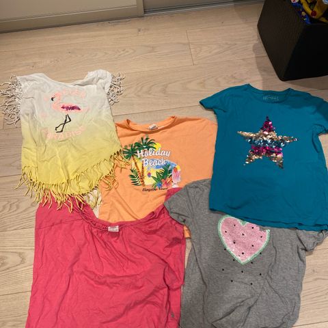 T-skjorter til jente selges, GAP, Zara, H&M