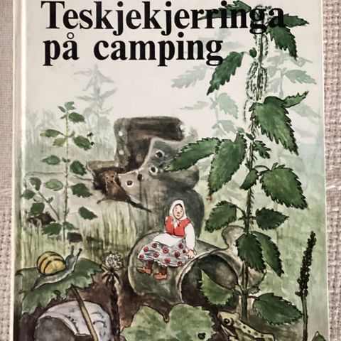 ALF PRØYSEN - 1 meget flott bok «TESKJEKJERRINGA PÅ CAMPING»H.22cm, B.15,5 cm