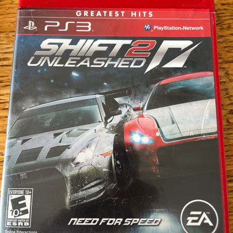 ps3 spill Need for speed SHIFT 2 Unleashed bil barn