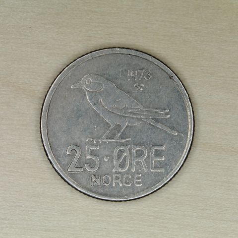 25 øre 1973 Norge   (1078)