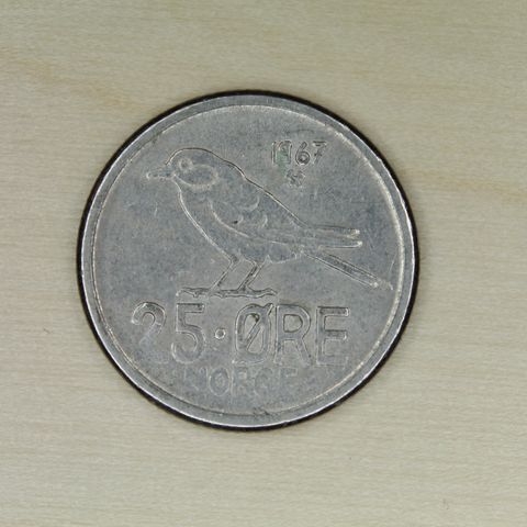 25 øre 1967 Norge   (1074)