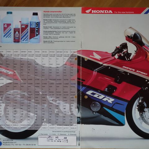 Honda 1991 MC brosjyre