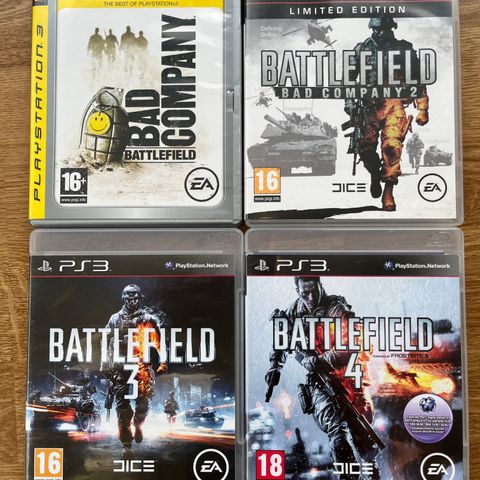 ps3 spill BATTLEFIELD COLLECTION