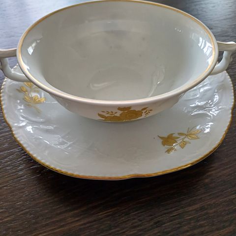 12 Suppe / buljong kopper, Rosenthal, Classic Rose