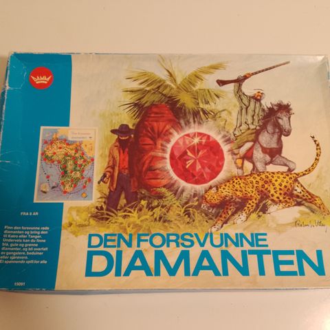 Den forsvunne diamanten Vintage Brettspill