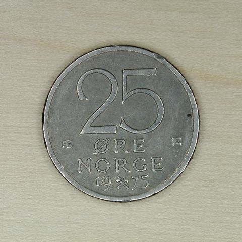 25 øre 1975 Norge  (1080)