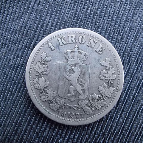 Norske utgave av 1krone fra 1877