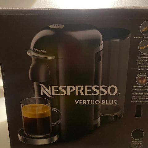 nespresso vertuo pluss, lite brukt