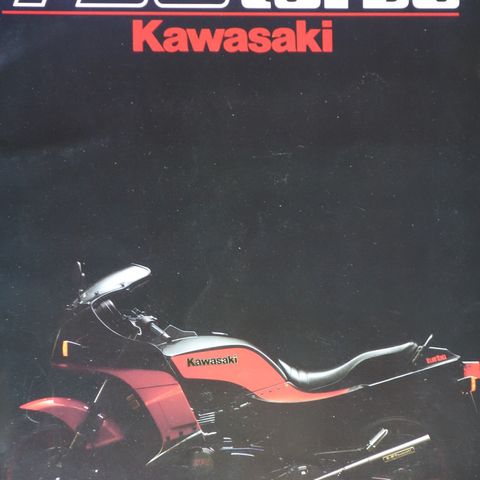 KAWASAKI GPZ 750TURBO 1983-84 original brosjyre!!