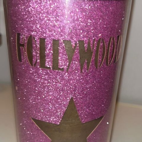 Barbie Rosa Glitter Tumbler Termo drikke flaske fra LA i USA