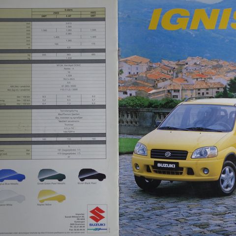 Suzuki Ignis brosjyre