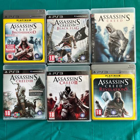 ps3 spill ASSASSINS CREED COLLECTION