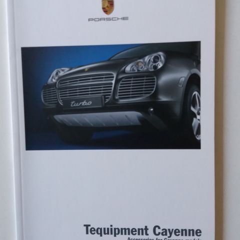 PORSCHE CAYENNE Utstyr -brosjyre.