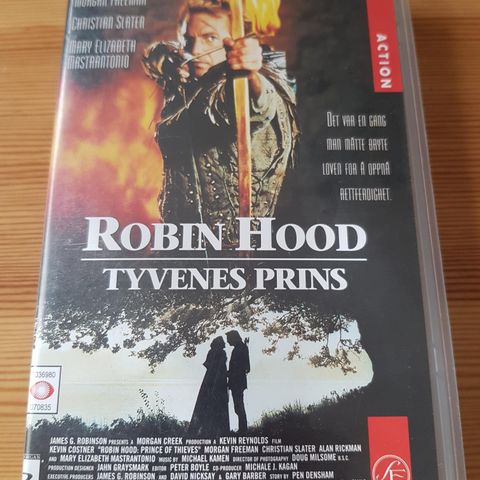 Robin Hood Tyvenes Prins med Kevin Costner vhs