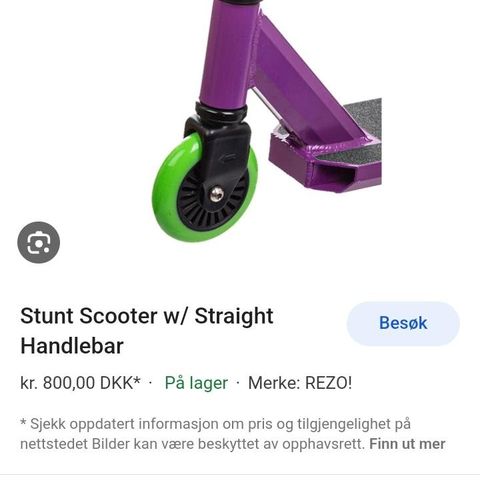 Ny sparkesykkel stunt trikse Rezo purple