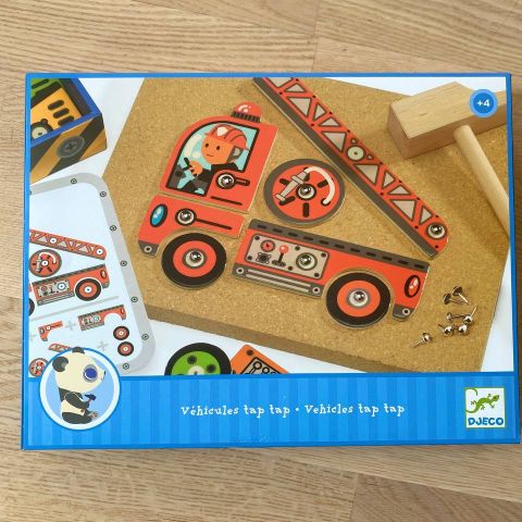 Djeco tap tap games car-building set