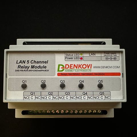 Denkovi 5-kanal LAN relé modul