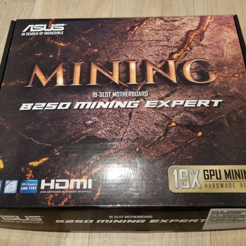 Asus B250 Mining Expert+CPU+Minne