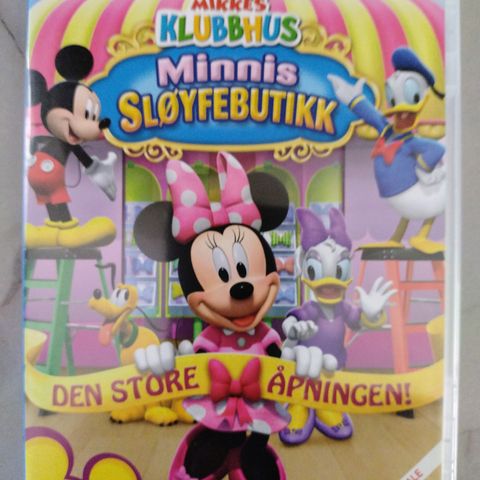 Dvd barnefilm. Minnies sløyfebutikk. Den store åpningen. Vol 2. Norsk tale.