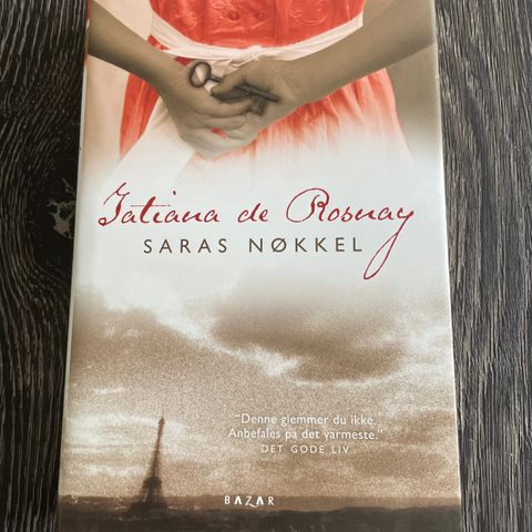 Roman. Saras Nøkkel av Tatiana de Rosnay.