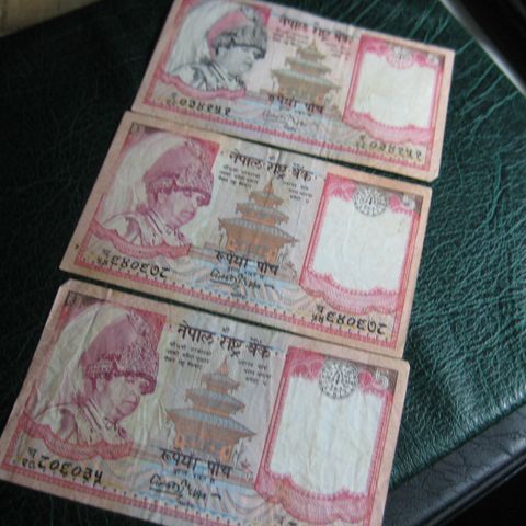 3 x 5 Rupees Nepal