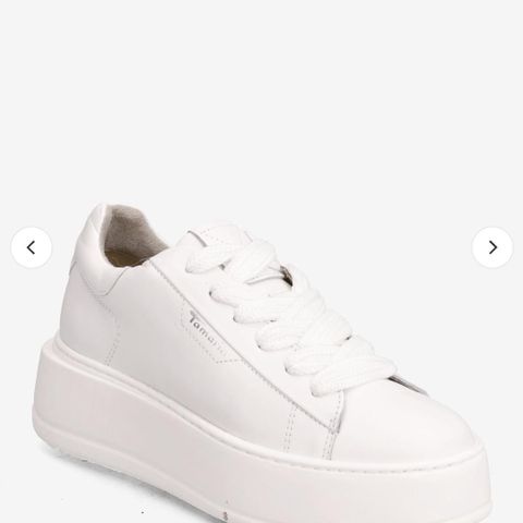 Tamaris sneakers i ekte skinn fra butikk