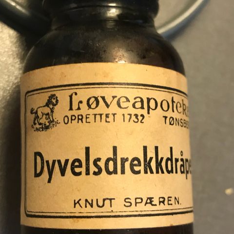 "Djeveldråper" løveapoteket Vintage