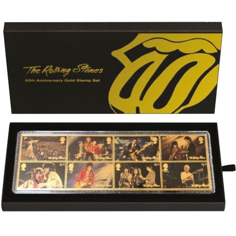 The Rolling Stones Gold Stamp Set