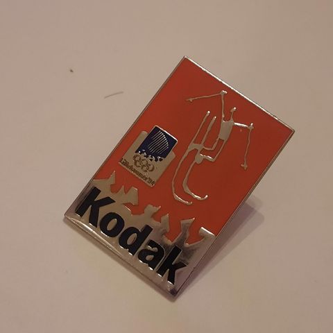 Kodak 1994 oransje Lillehammer pins