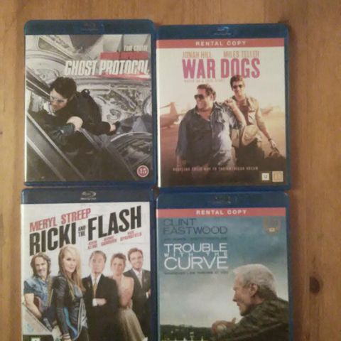 Mission impossible -  Ricki and the flash - Trouble with the curve- War Dogs