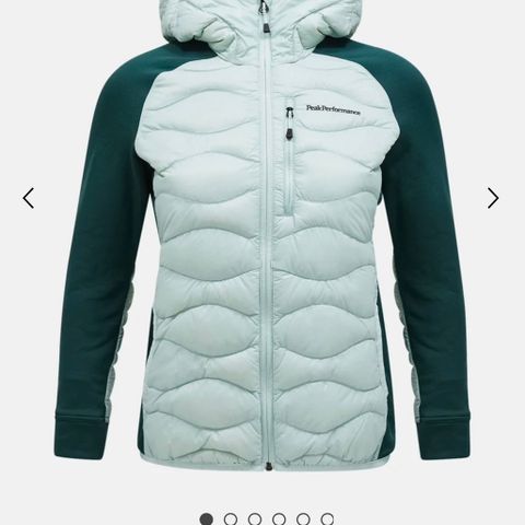 Peak Performance hybrid down hood jacket