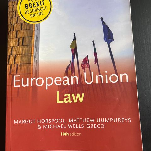 European Union Law 10th edition.