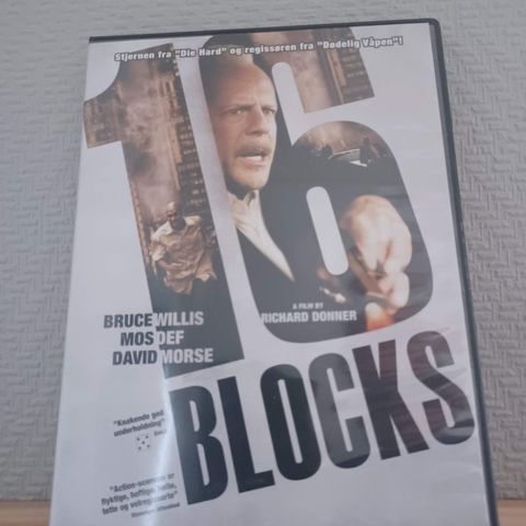 16 Blocks - Action / Eventyr / Krim / Thriller (DVD) –  3 filmer for 2