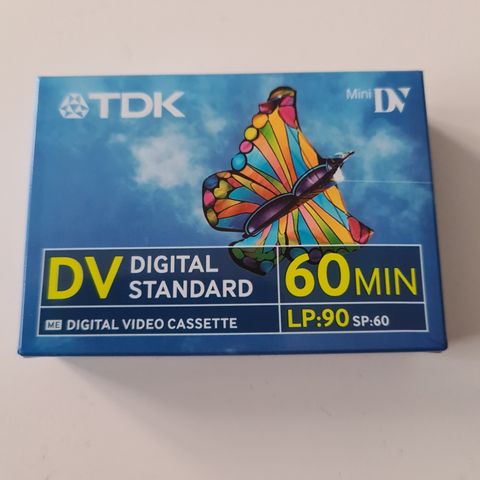 1 stk. TDK DV videokassett ny og uåpnet