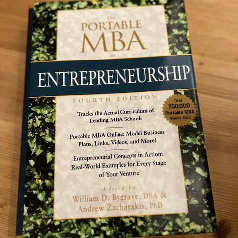 The Portable MBA in entrepeneurship