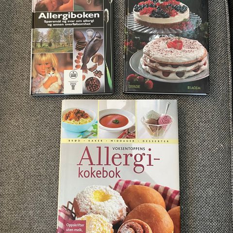 Bøker om allergi og matlaging