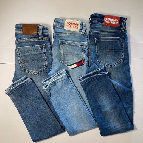 3 X Tommy Hilfiger jeans str 128