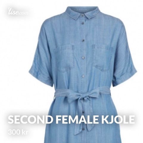 Second Female denim kjole