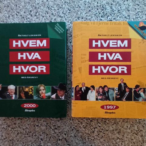 Hvem, Hva, Hvor - 1997 og 2000