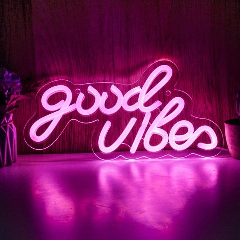 Neon Led Lampe Good Vibes