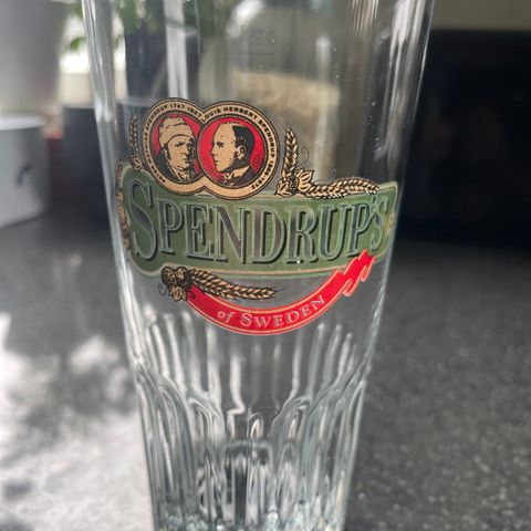 Øl glass fra SPENDRUPS of SWEDEN