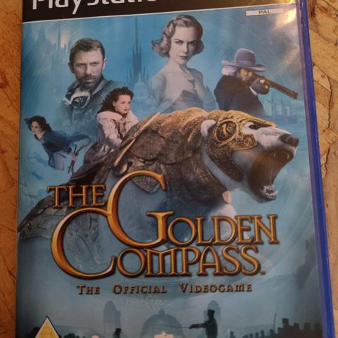 (Kan fås gratis) Meget pent PS2 The Golden Compass The Official Videogame