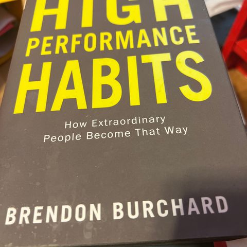 The High performance habit book and Brand new planner