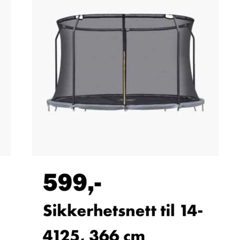 Sikkerhetsnett trampoline